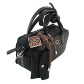 Bolsa Tote Média Retangular Bag Charm Preta C 50012 1903 0001 Anacapri